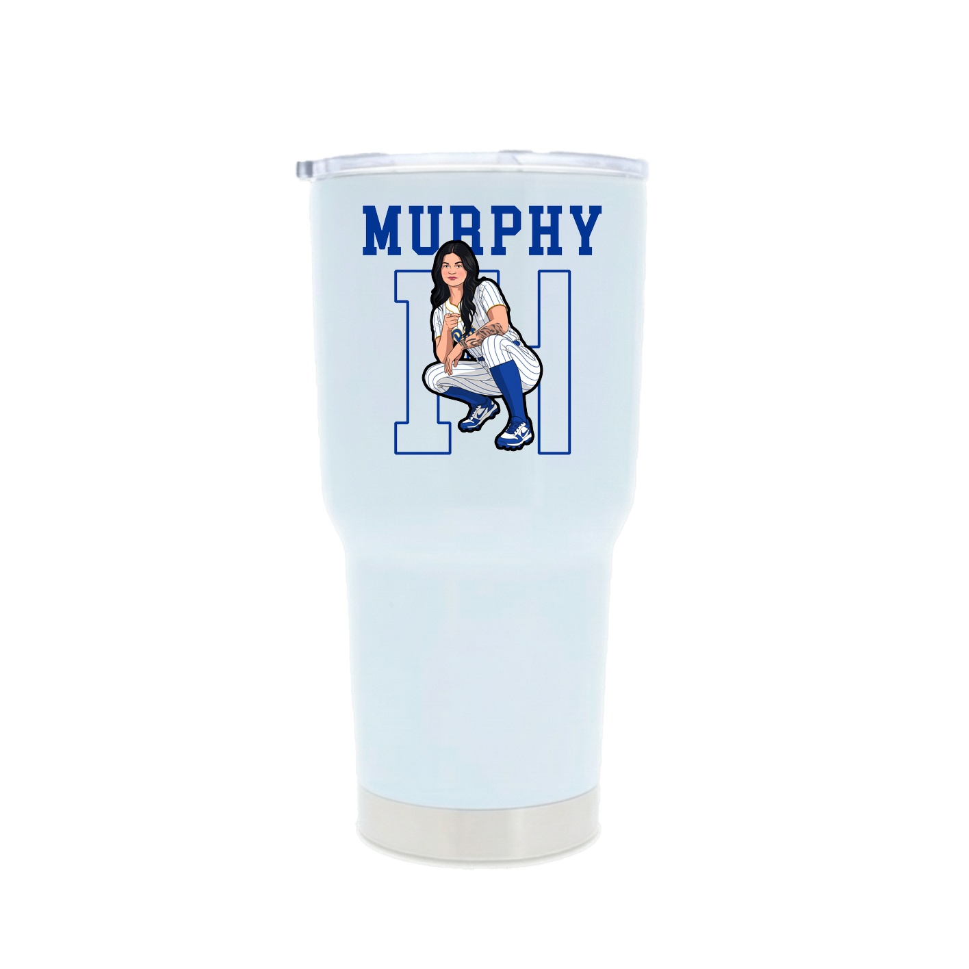 30oz Stainless Steel Tumbler — Shirsey in White