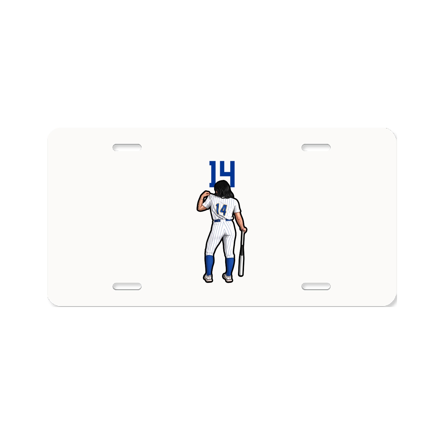 License Plate — Number Top in Classic
