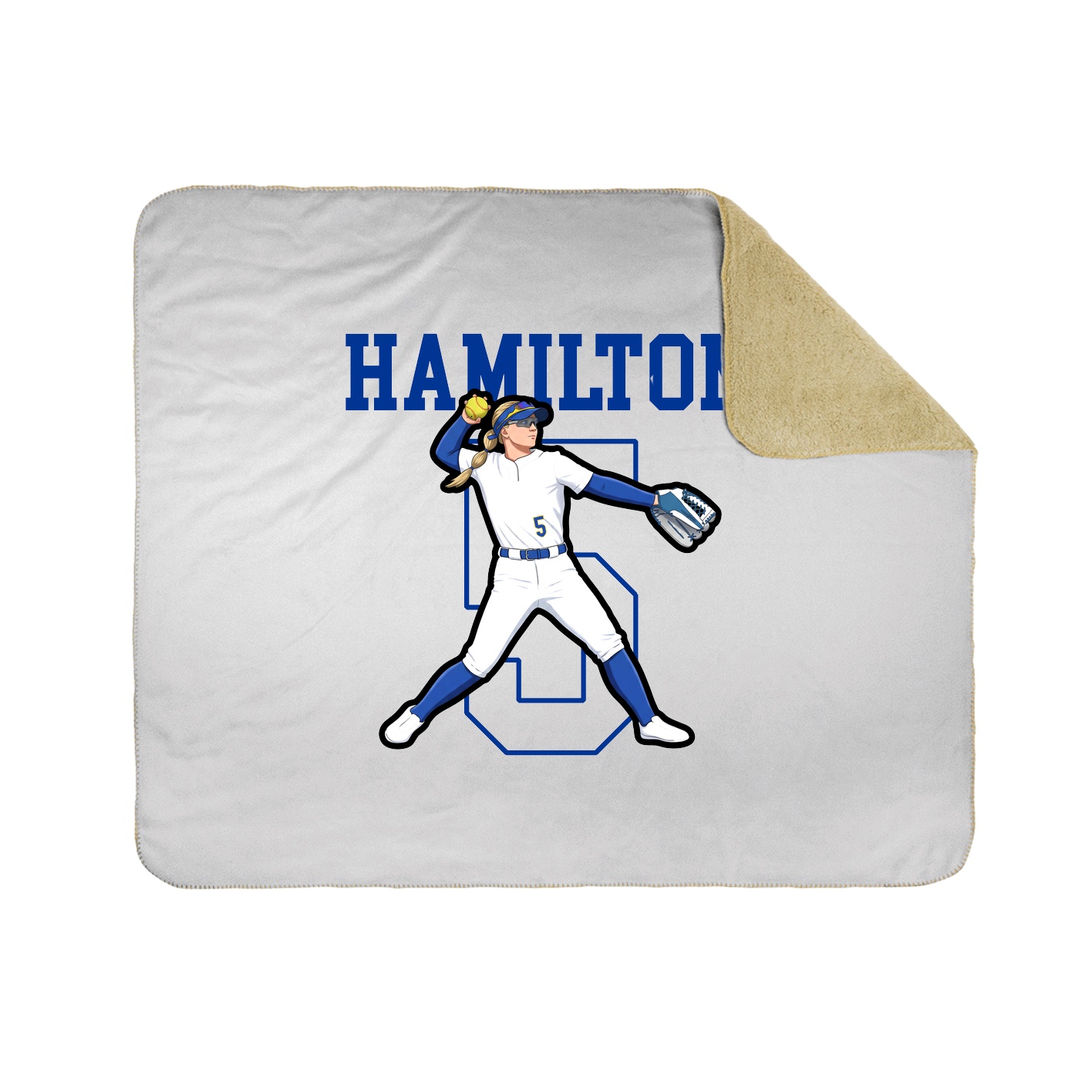 Throw Blanket — Shirsey in White