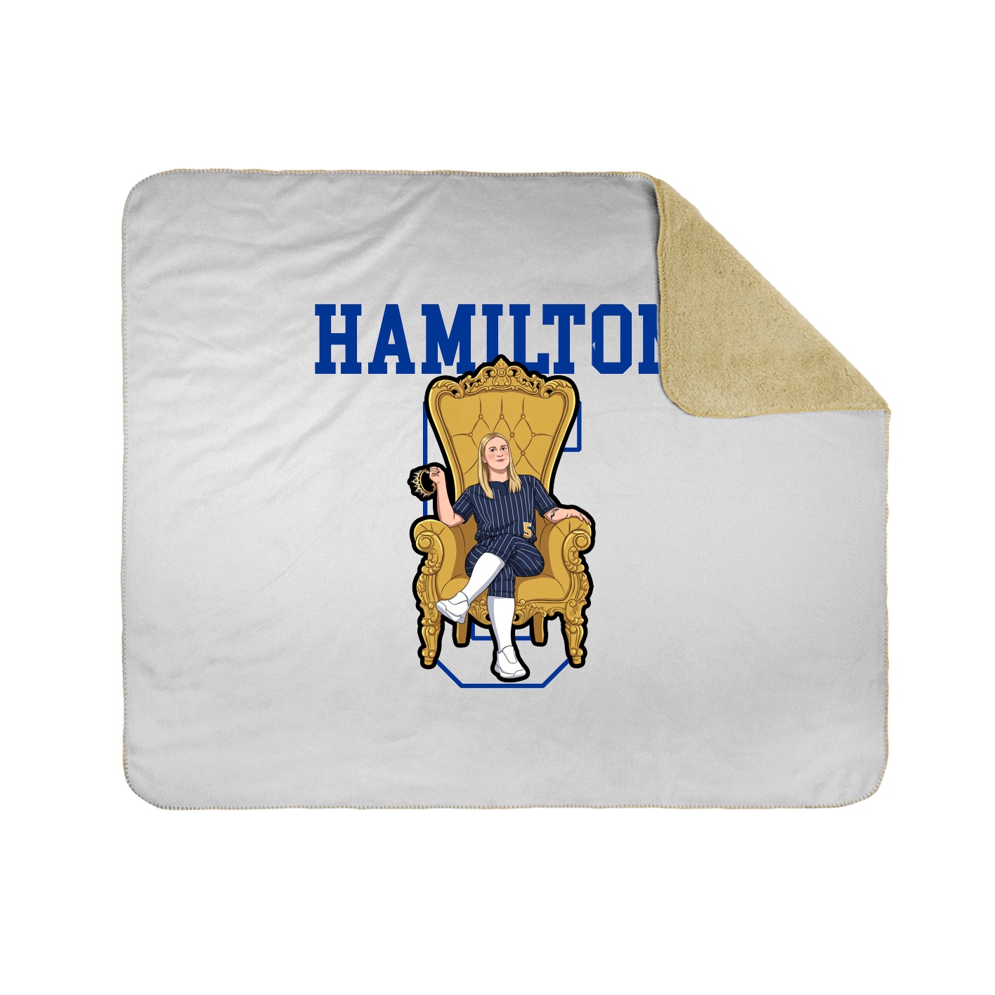 Throw Blanket — Shirsey in White