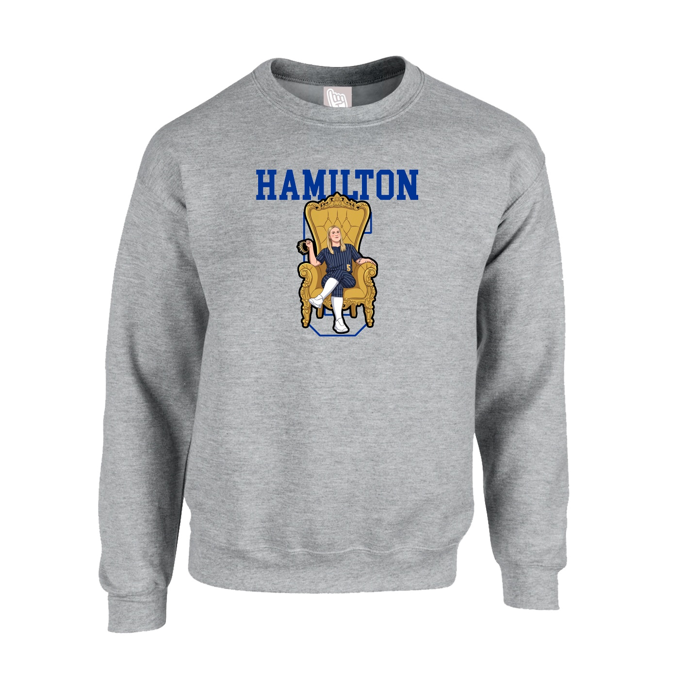 Fleece Crew — Shirsey in Grey
