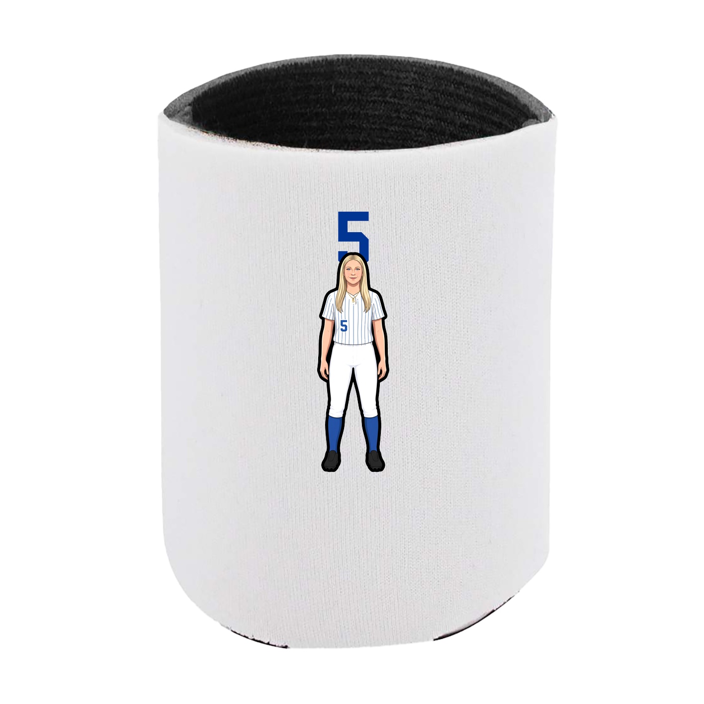 Can Holder — Number Top in White