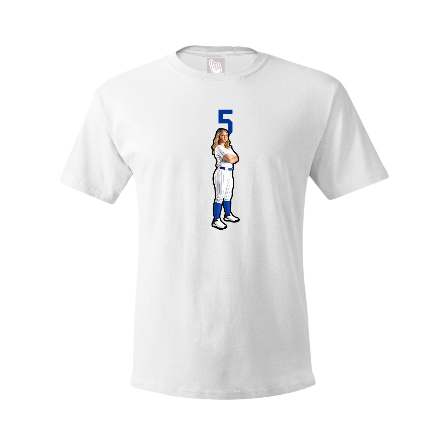 Tee — Number Top in White
