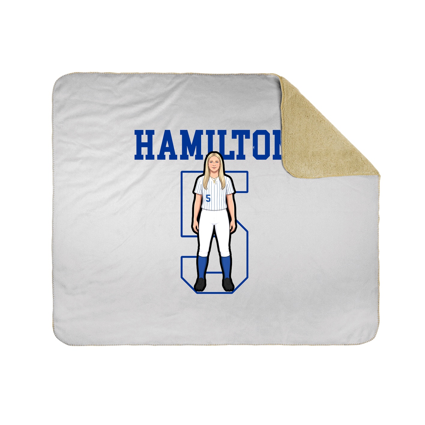 50x60 Sherpa Lined Throw Blanket