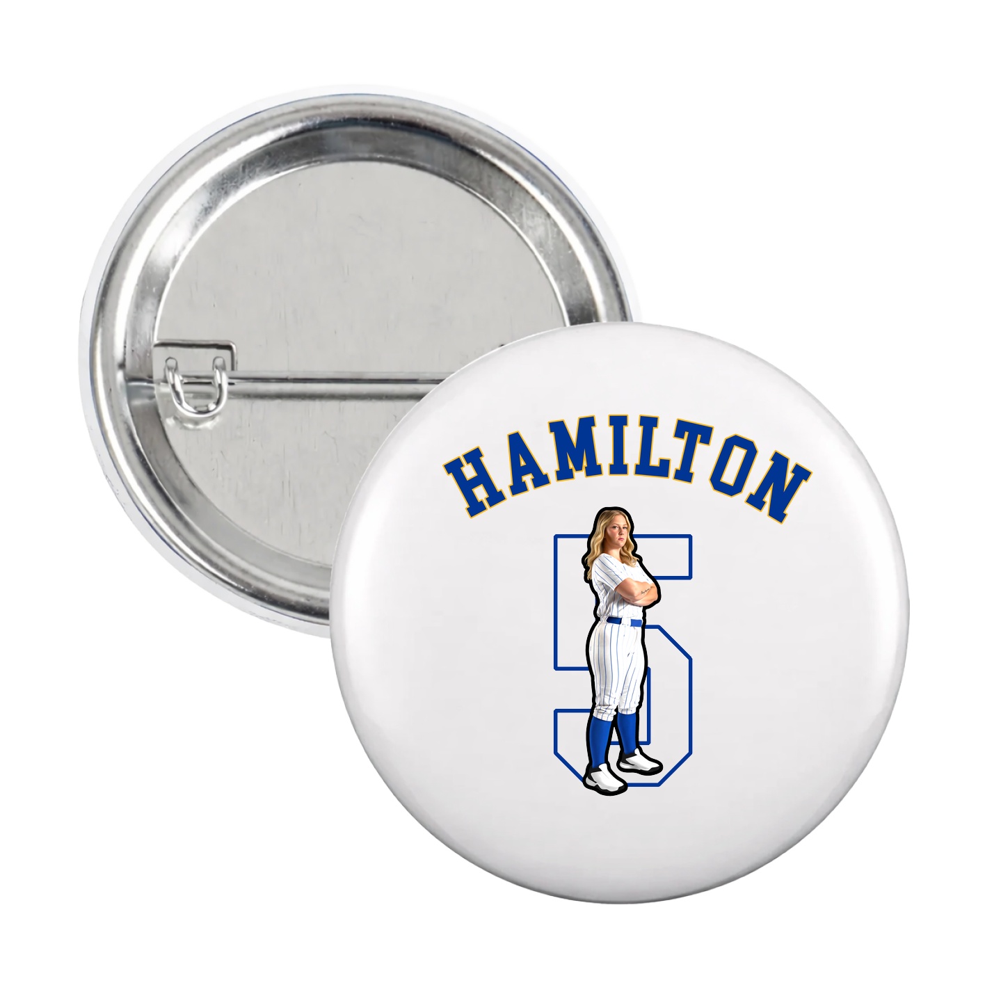 Game Day Button — Shirsey Arch in White