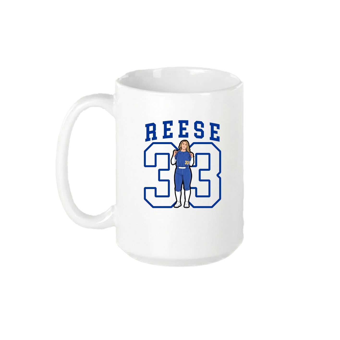 15oz Coffee Mug — Shirsey in White