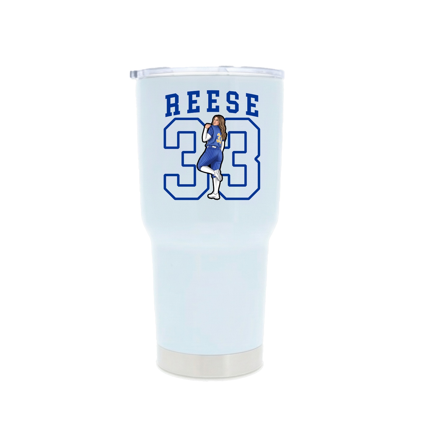 30oz Stainless Steel Tumbler — Shirsey in White