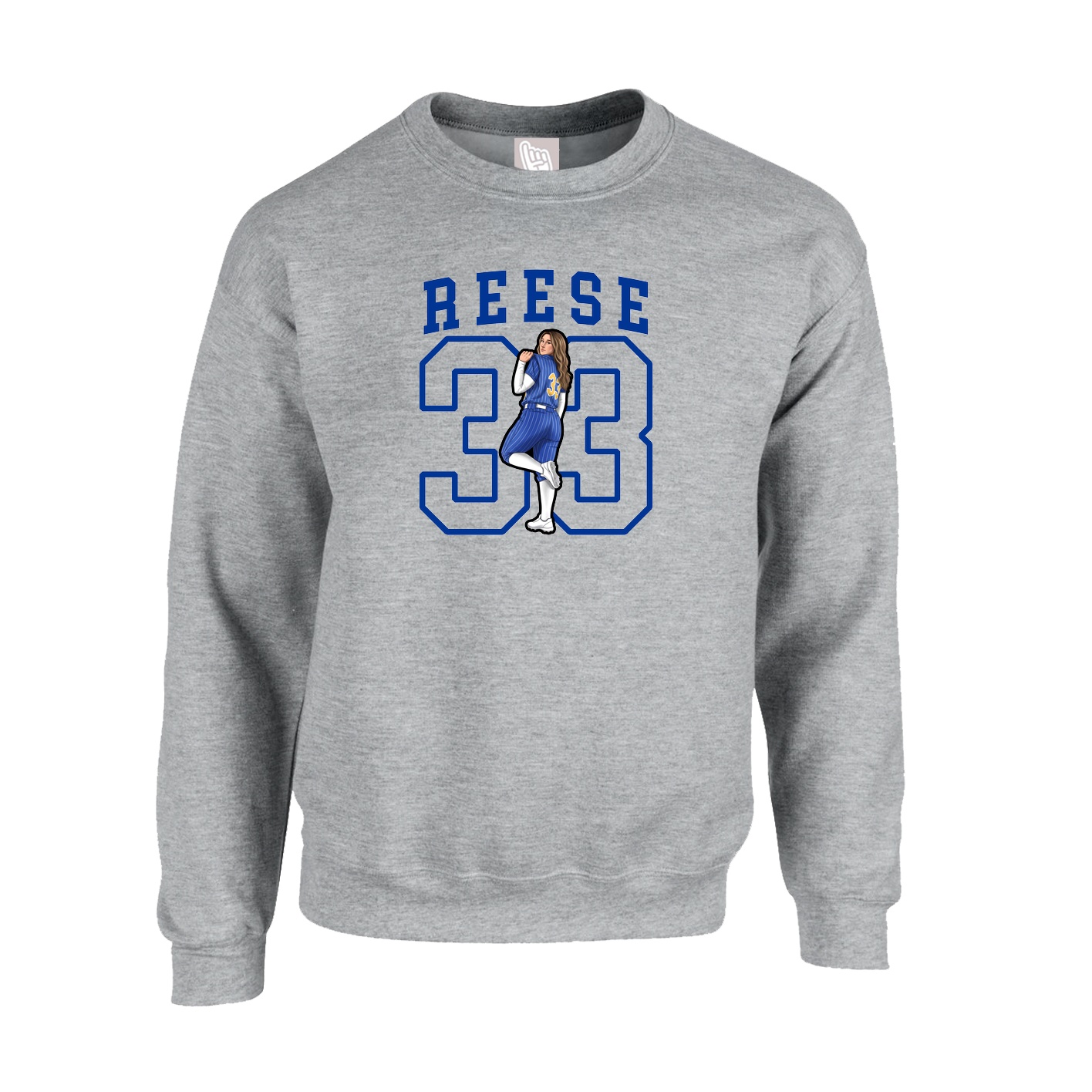 Fleece Crew — Shirsey in Grey