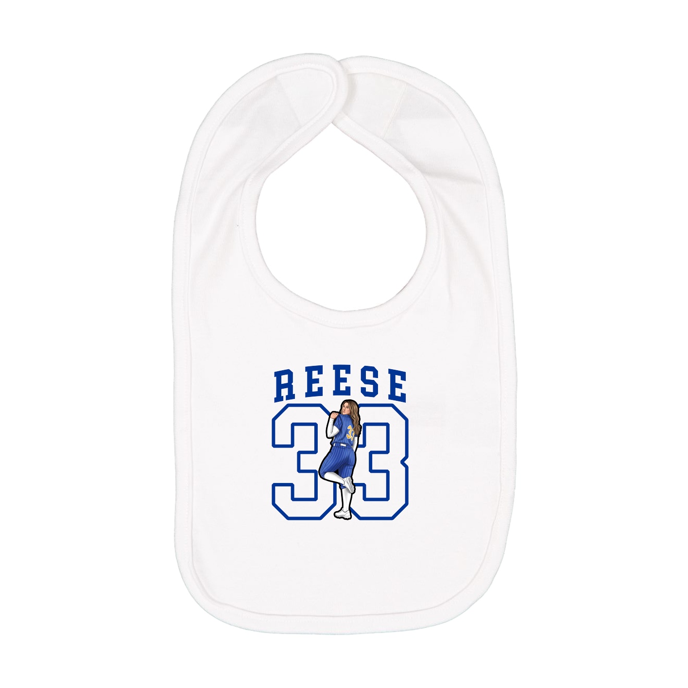 Infant Bib — Shirsey in White