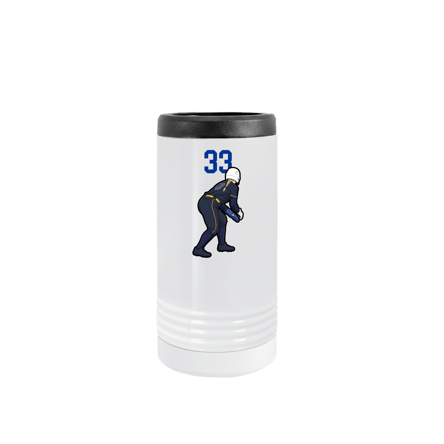 Slim Beverage Holder — Number Top in White