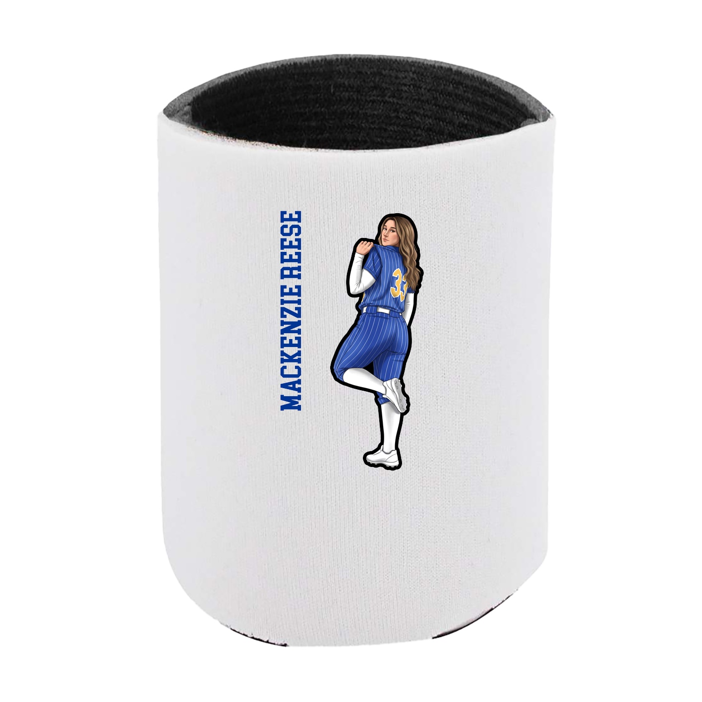 Can Holder — Name Vertical in White