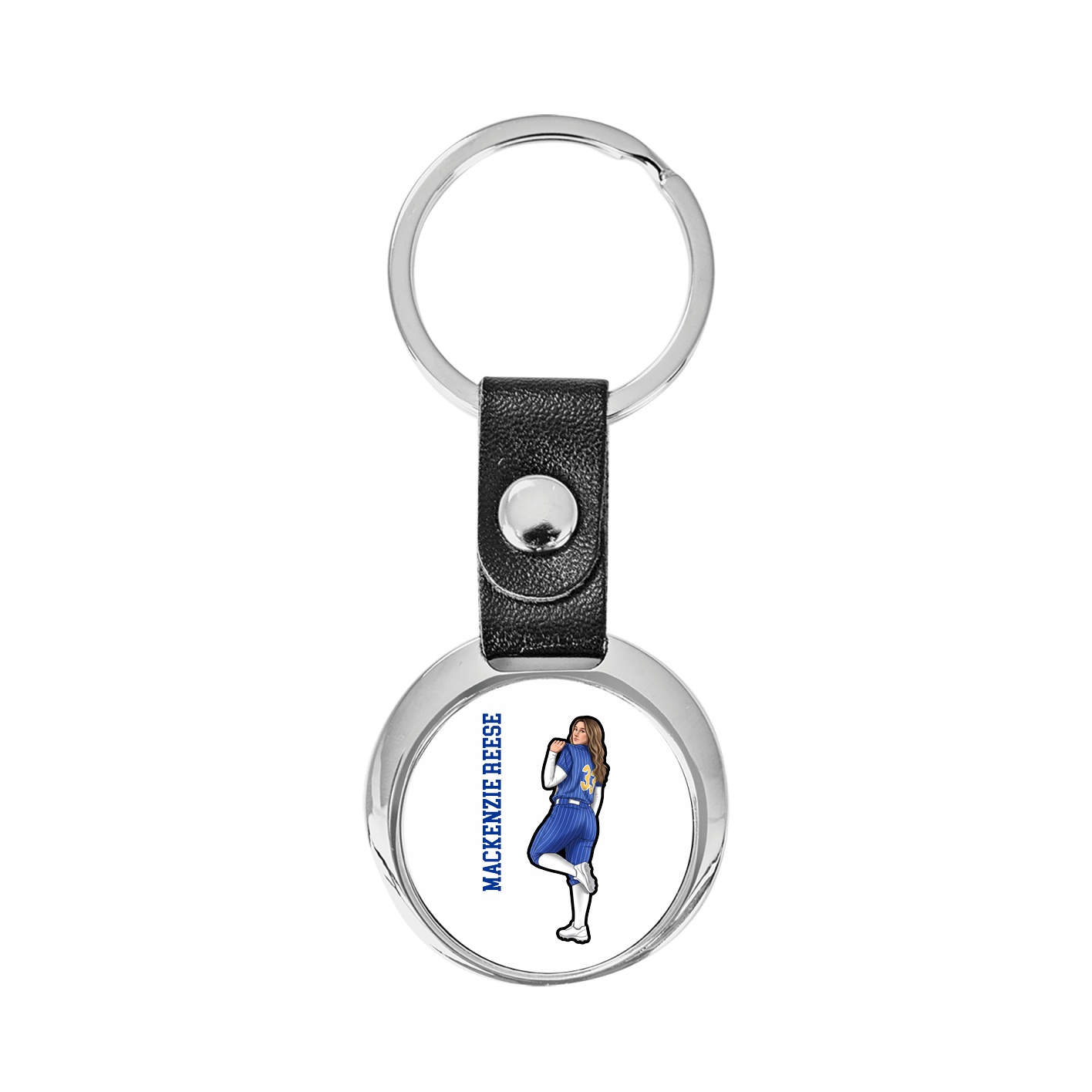 Key Chain — Name Vertical in Classic