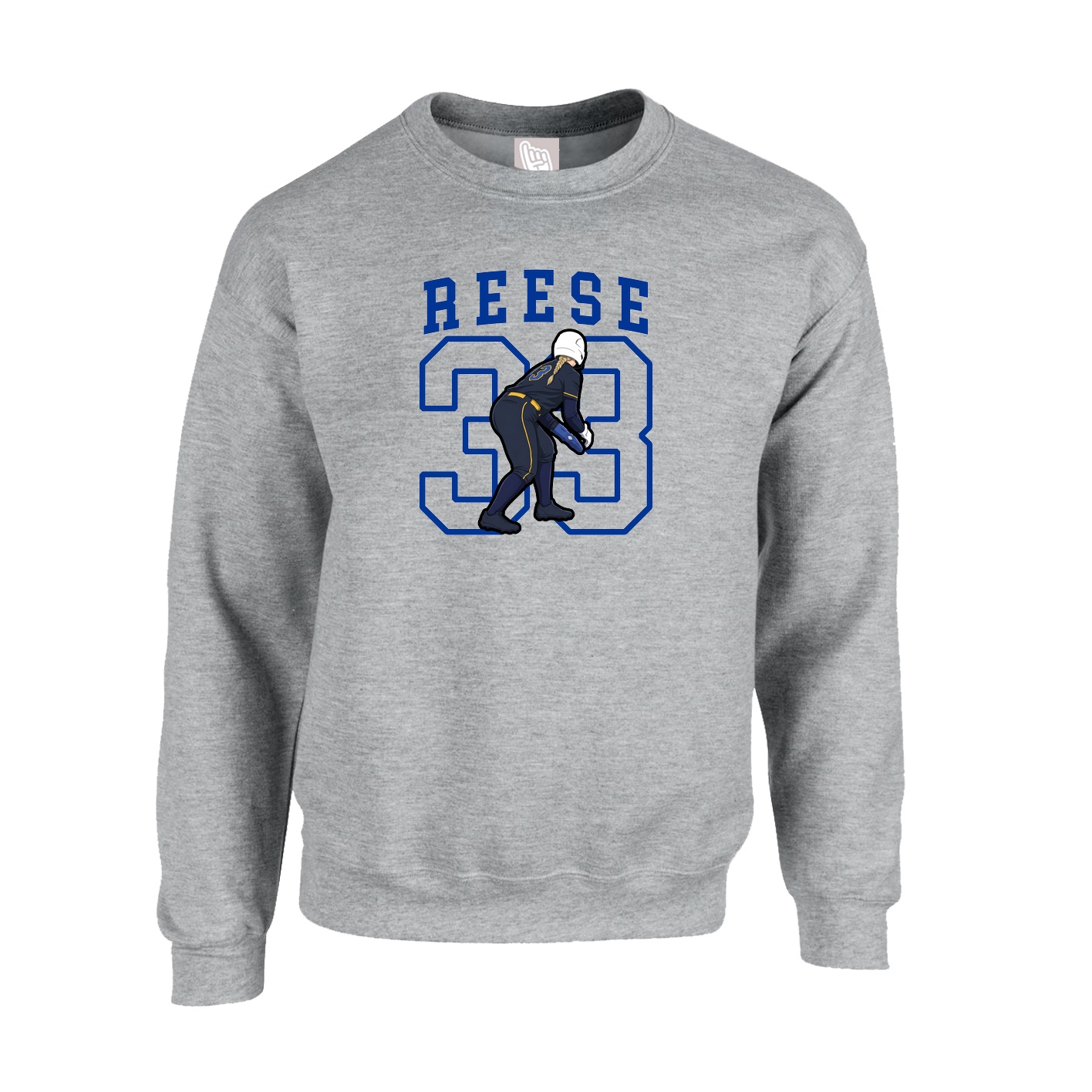 Fleece Crew — Shirsey in Grey