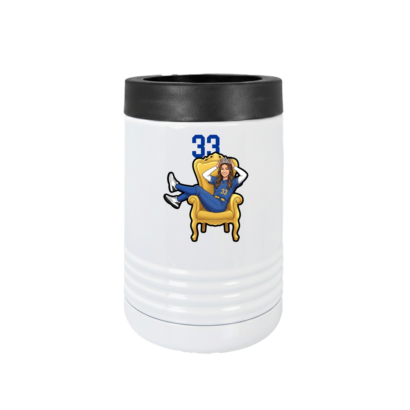 Beverage Holder — Number Top in White