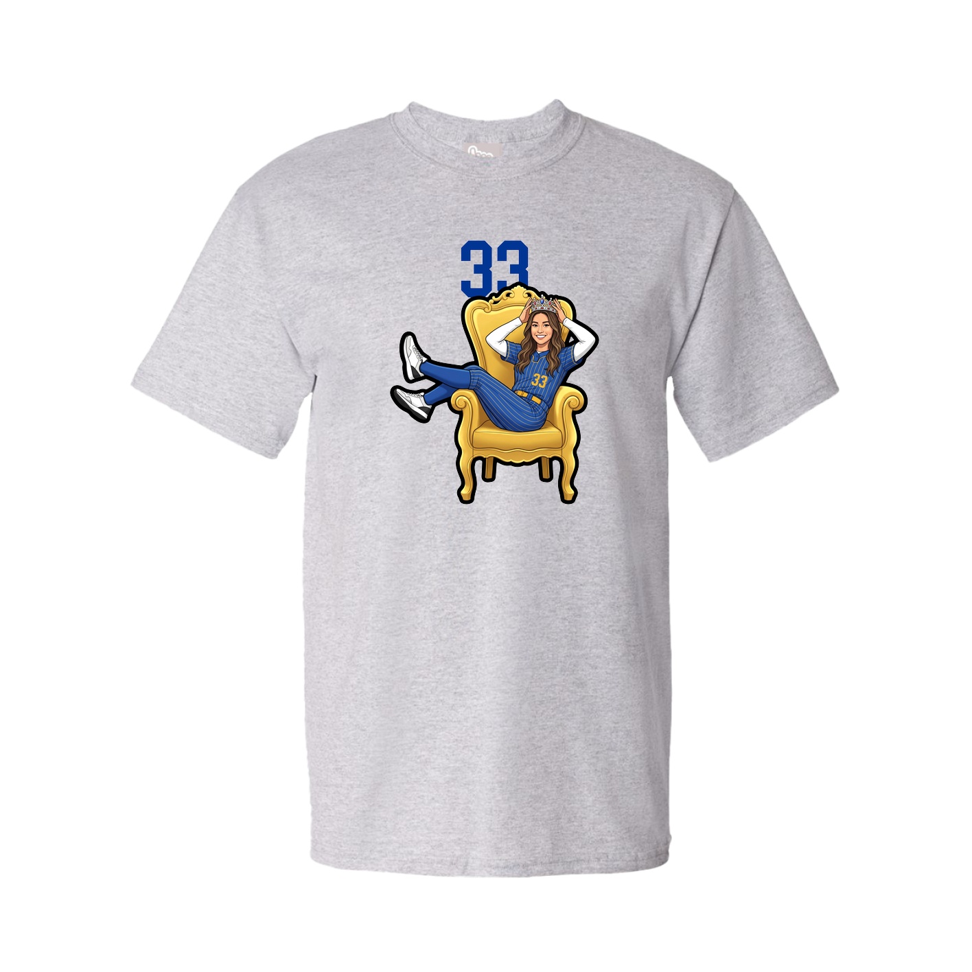 Tee — Number Top in Grey