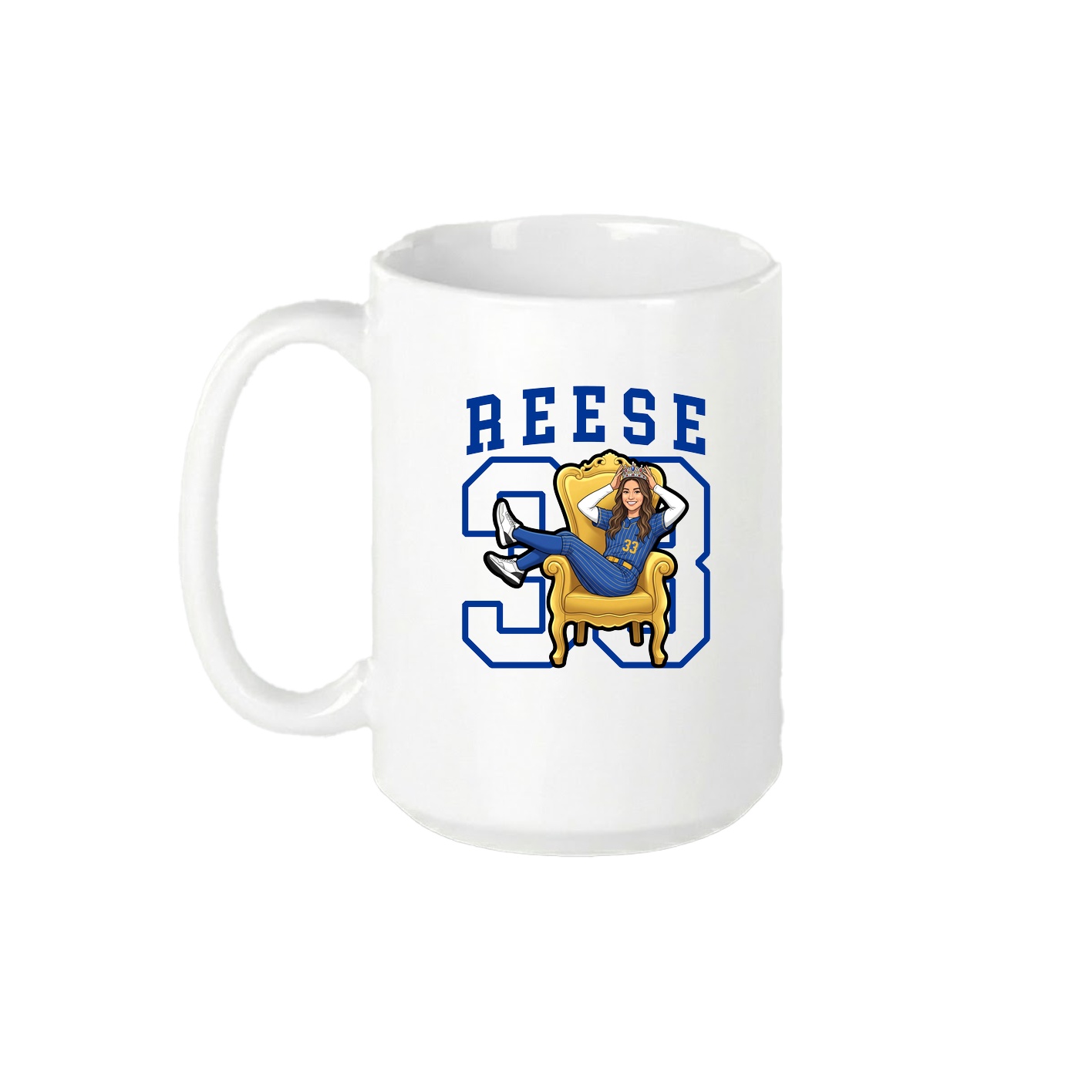 15oz Coffee Mug — Shirsey in White