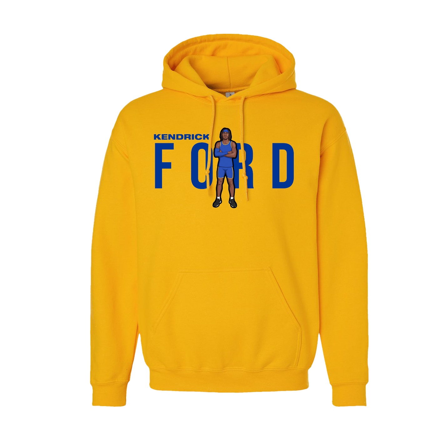 Youth Hoodie — Player Name in Gold