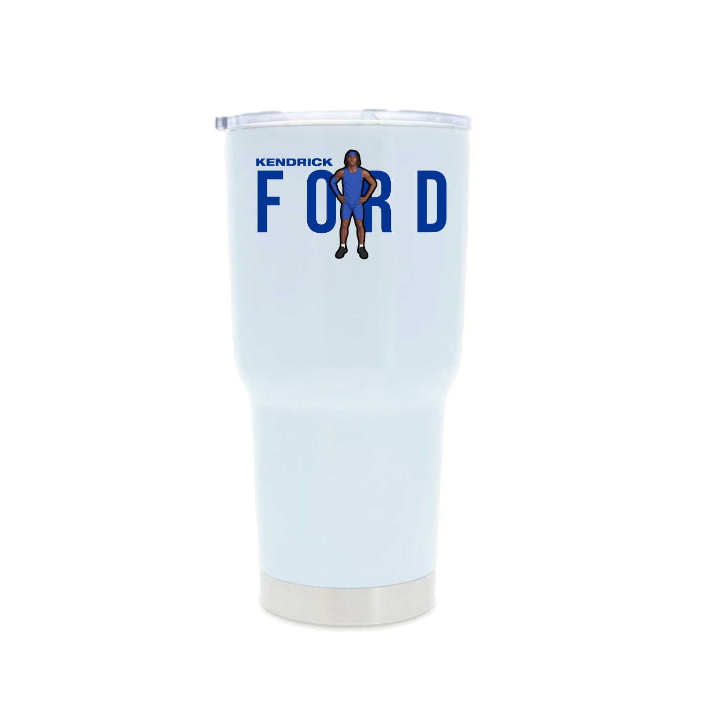 30oz Stainless Steel Tumbler — Player Name in White