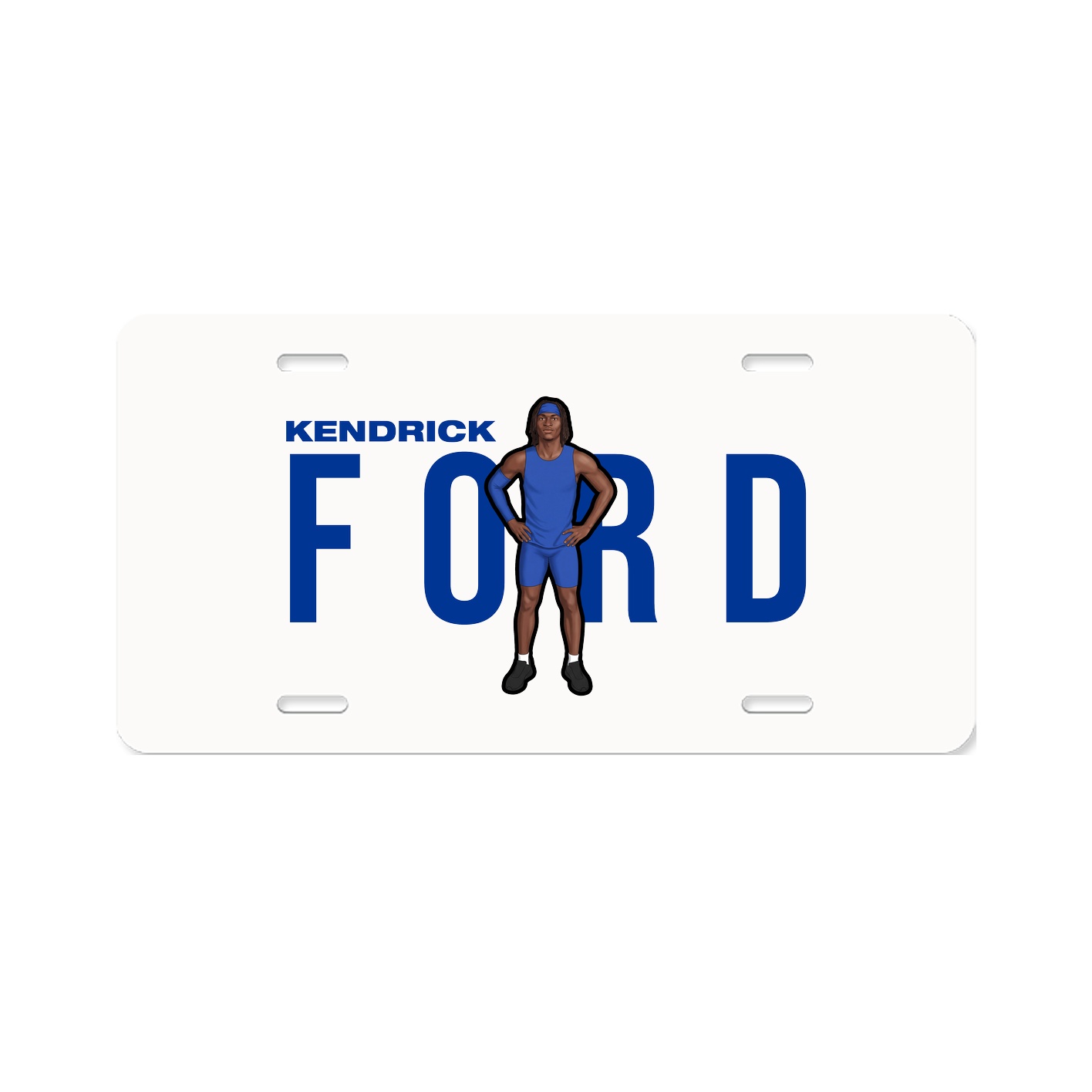 License Plate — Player Name in Classic