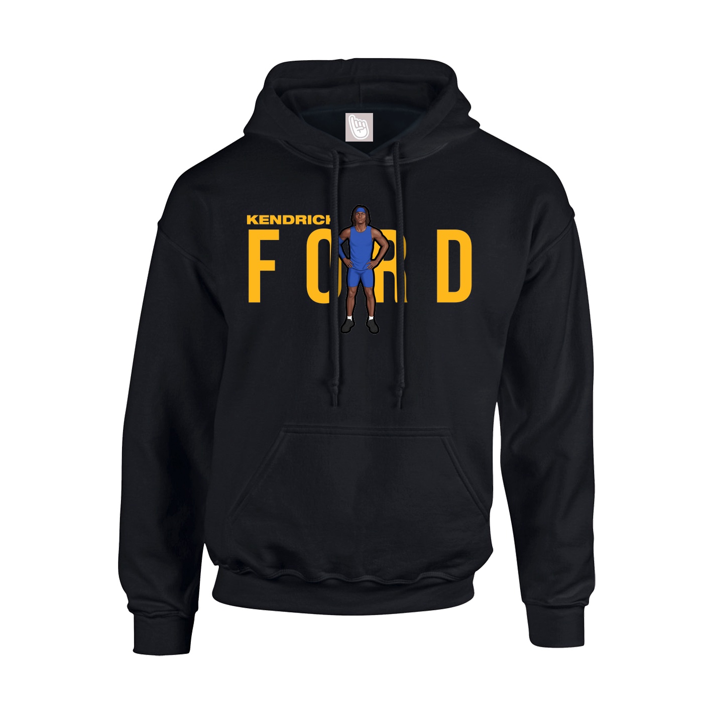 Hoodie — Player Name in Black