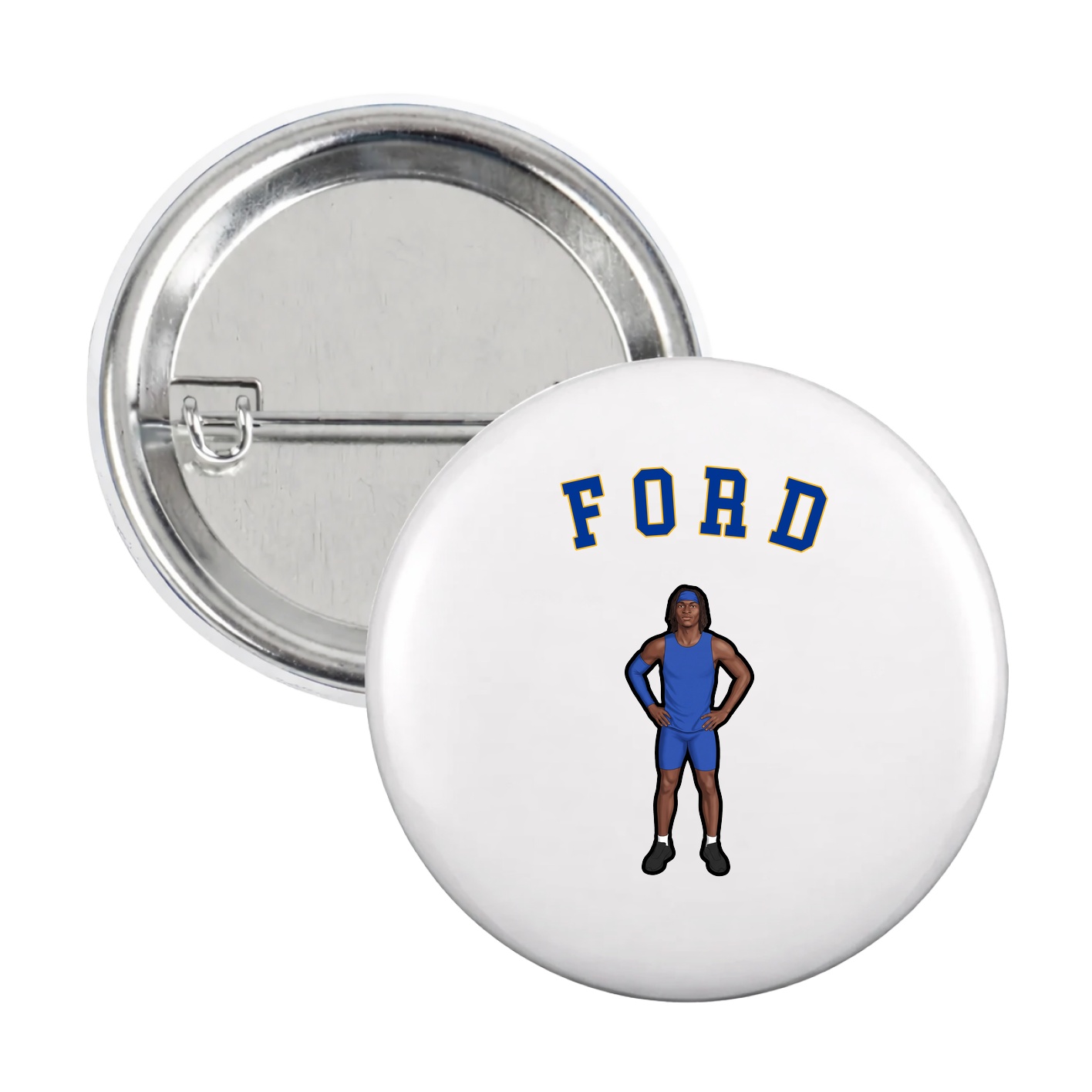 Game Day Button — Shirsey Arch in White
