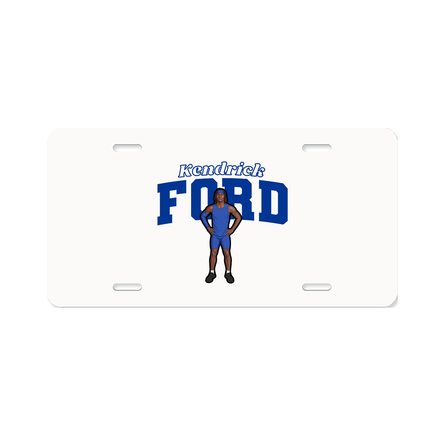 License Plate — Name Arch in Classic