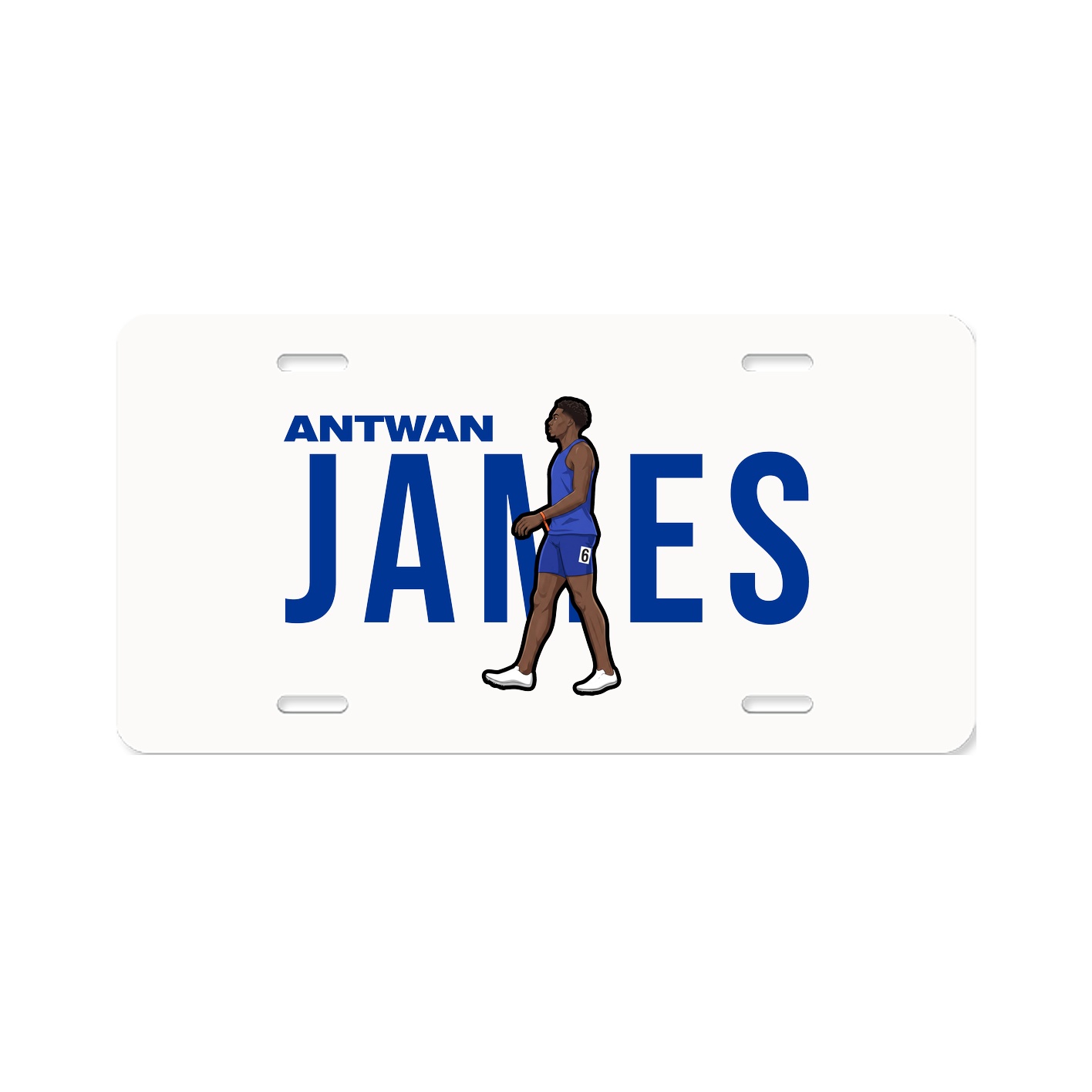 License Plate — Player Name in Classic
