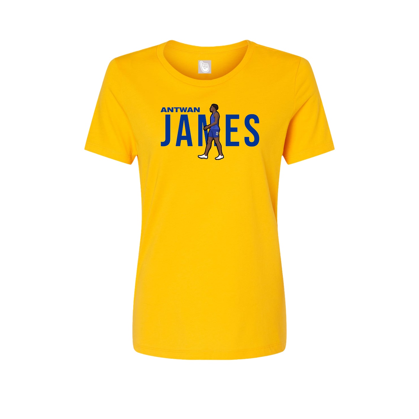Fitted Women's Tee — Player Name in Gold