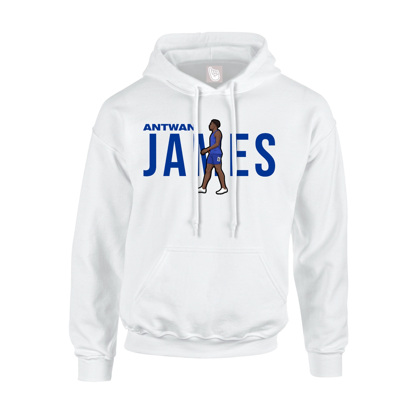 Youth Hoodie — Player Name in White