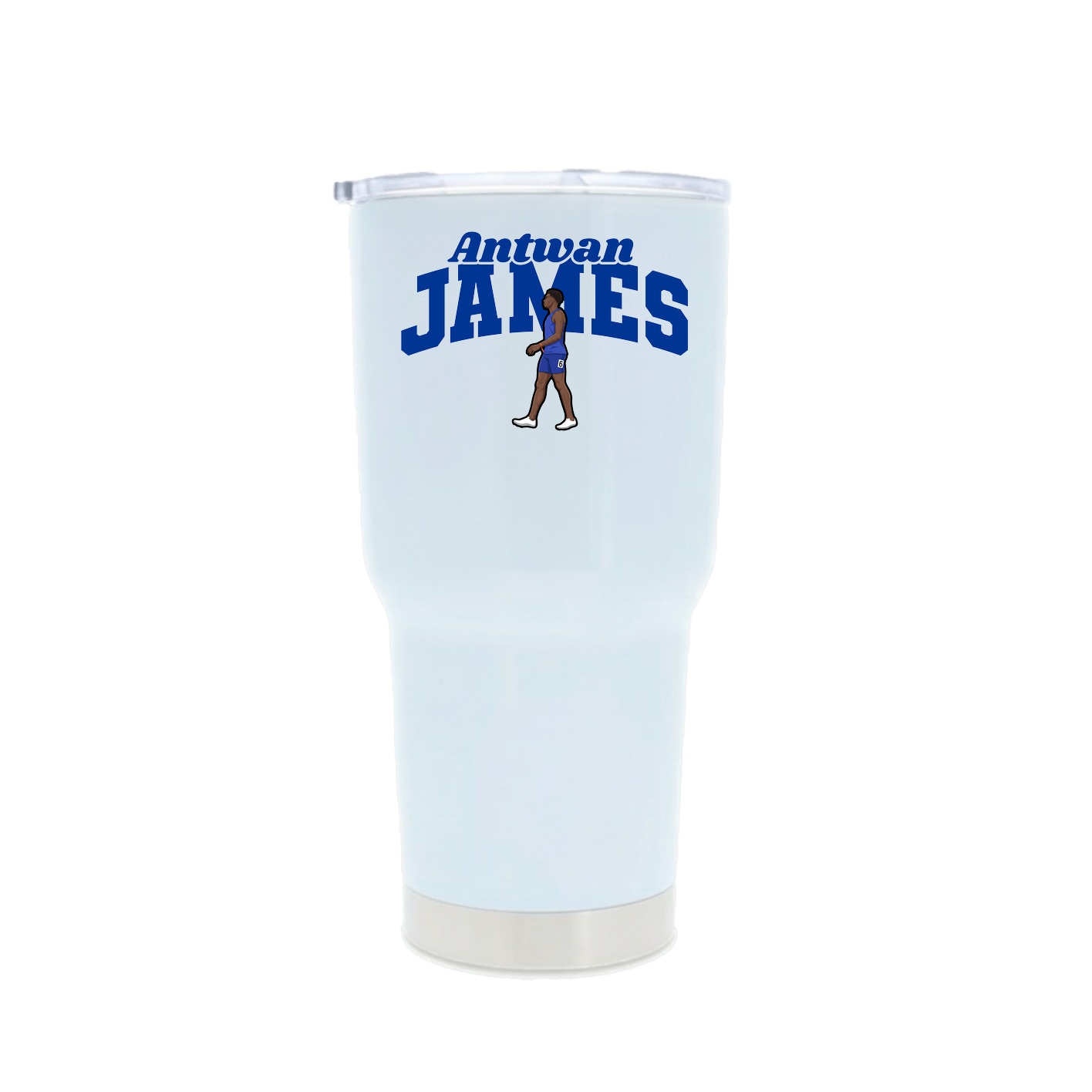 30oz Stainless Steel Tumbler — Signature Arch in White
