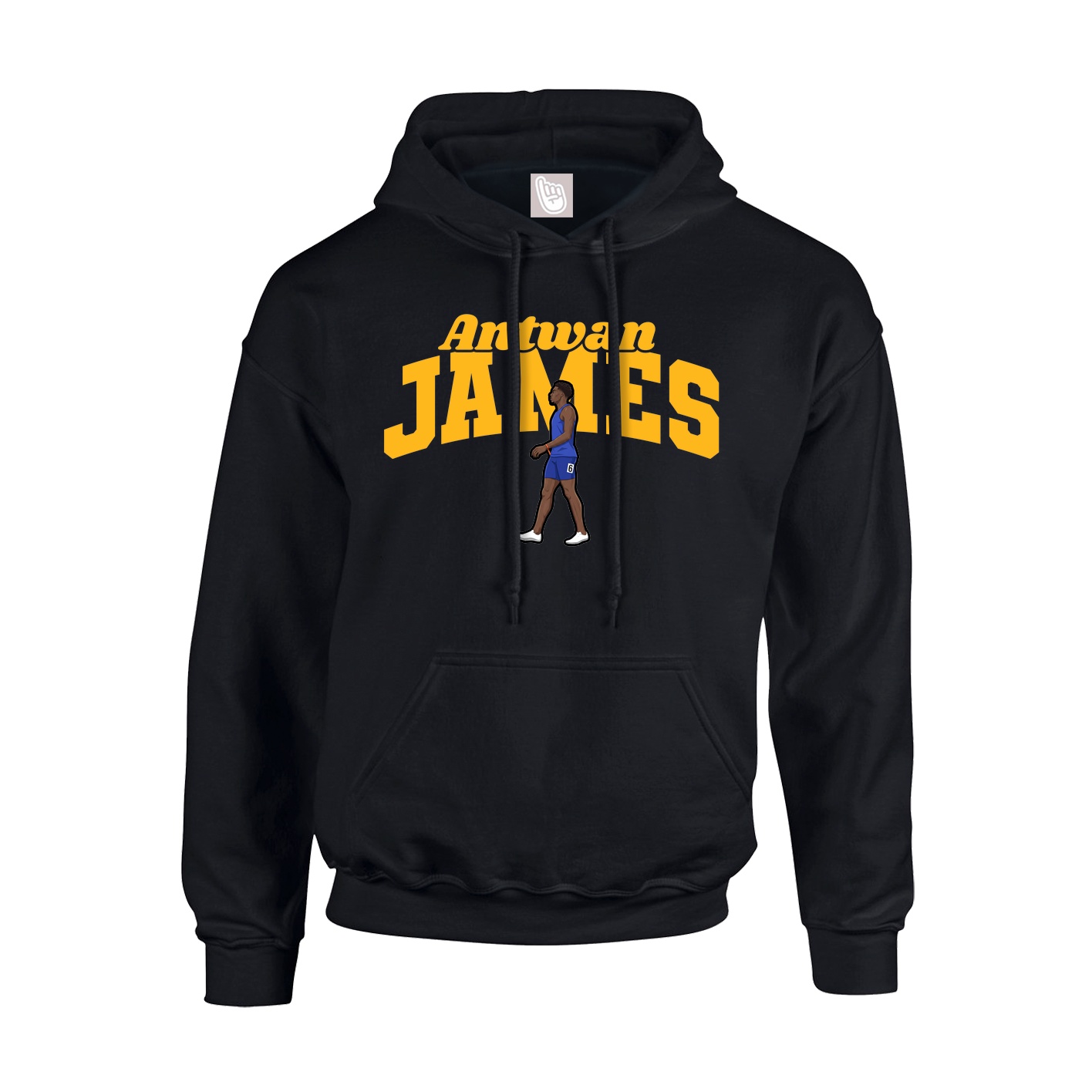 Youth Hoodie — Signature Arch in Black