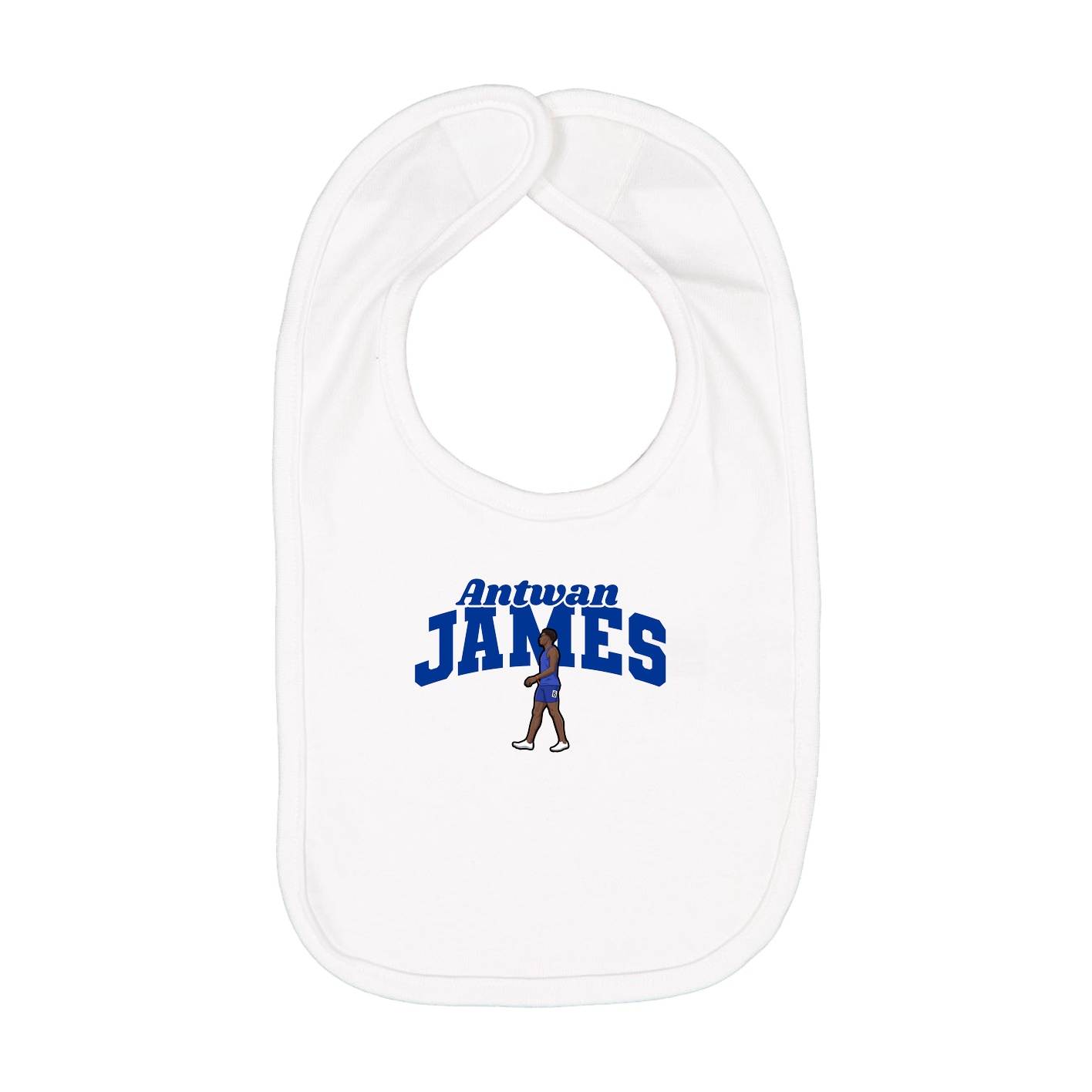 Infant Bib — Signature Arch in White
