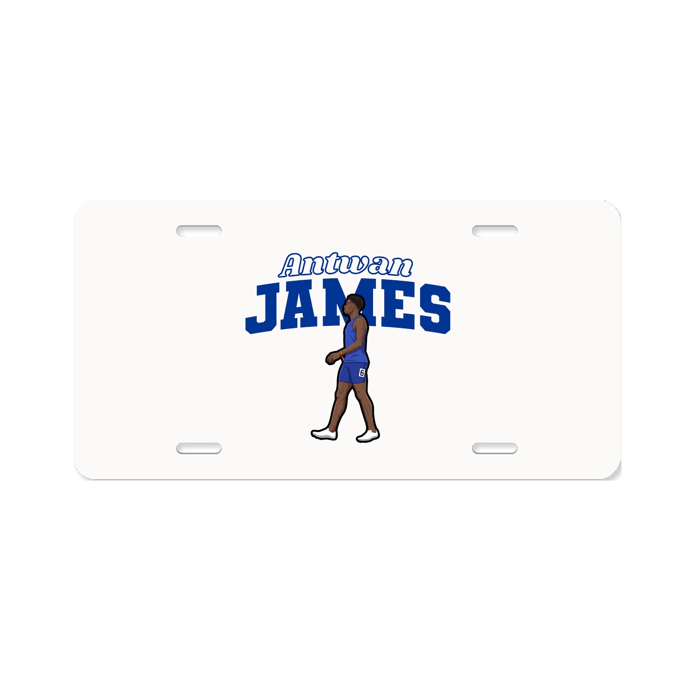 License Plate — Name Arch in Classic