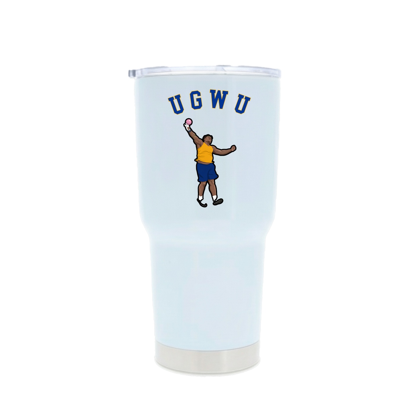 30oz Stainless Steel Tumbler — Shirsey Arch in White
