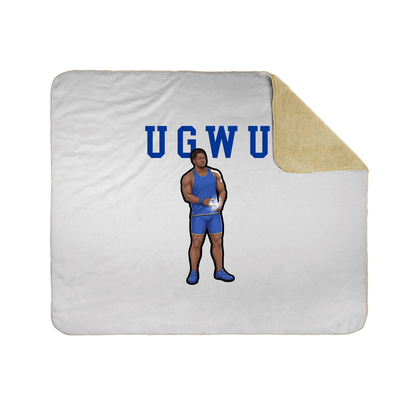 Throw Blanket — Shirsey in White