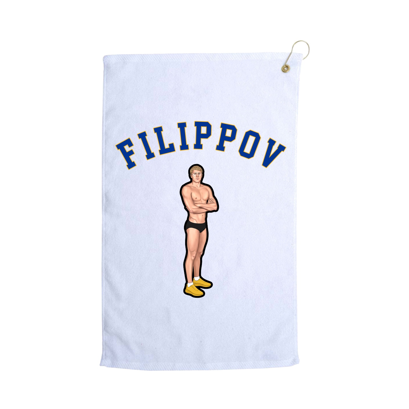 Golf Towel — Shirsey Arch in White
