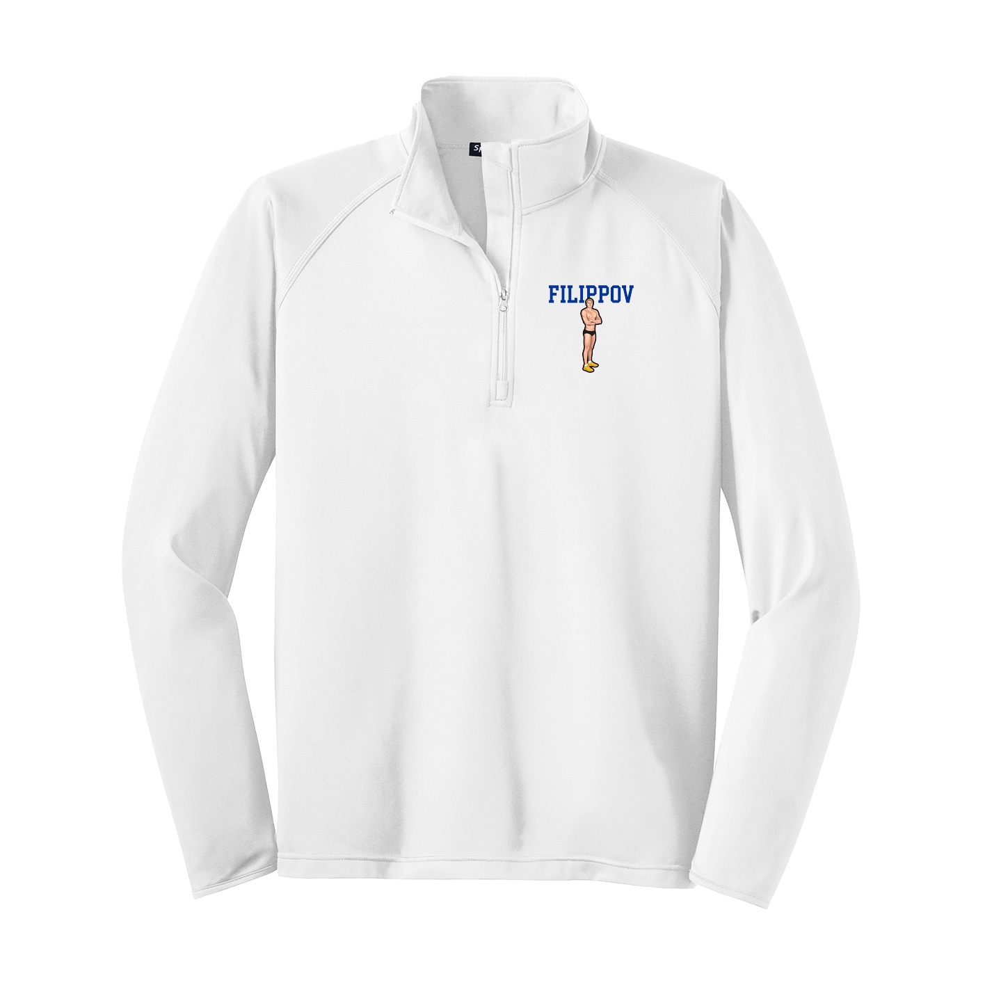 Q-Zip Pullover — Shirsey in White