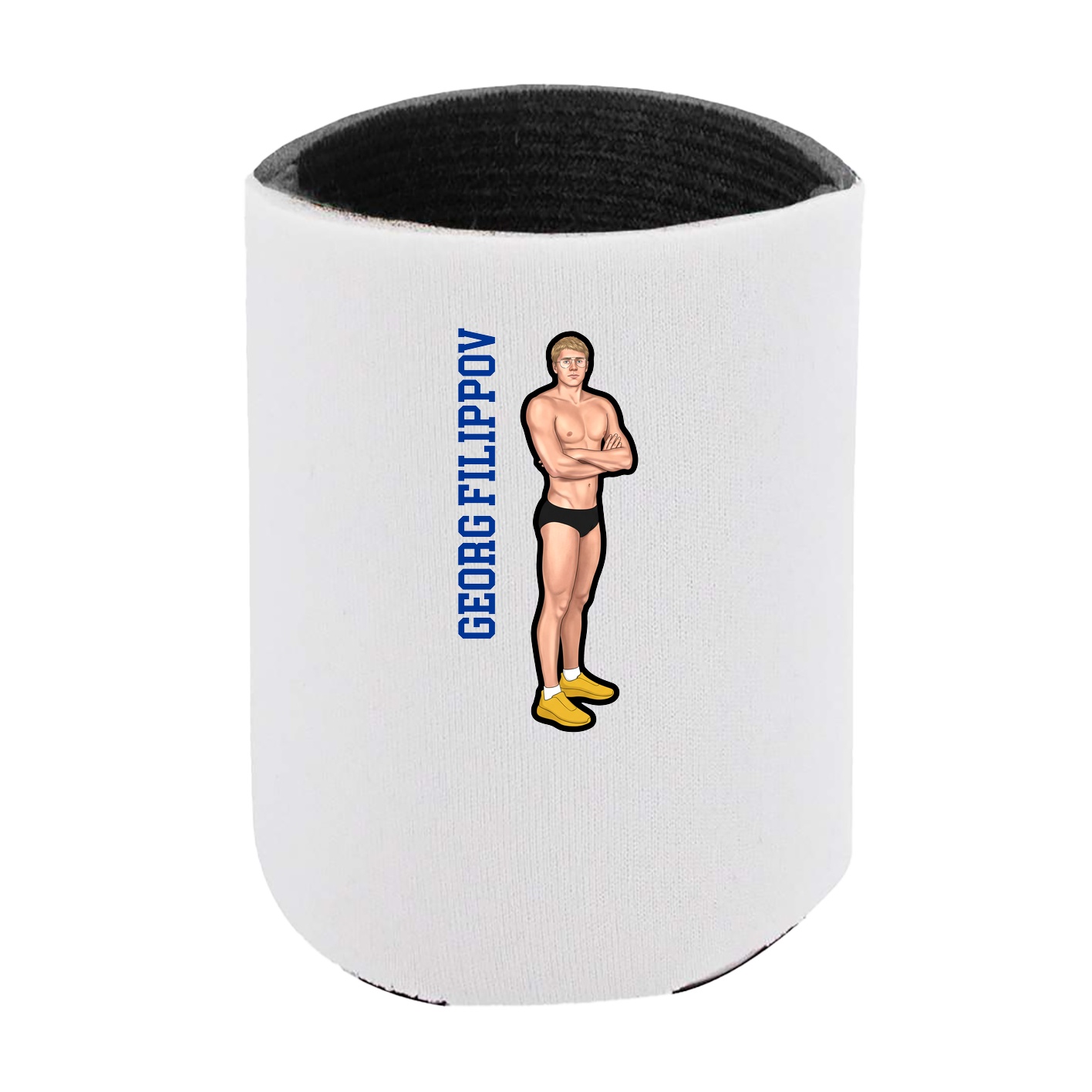 Can Holder — Name Vertical in White