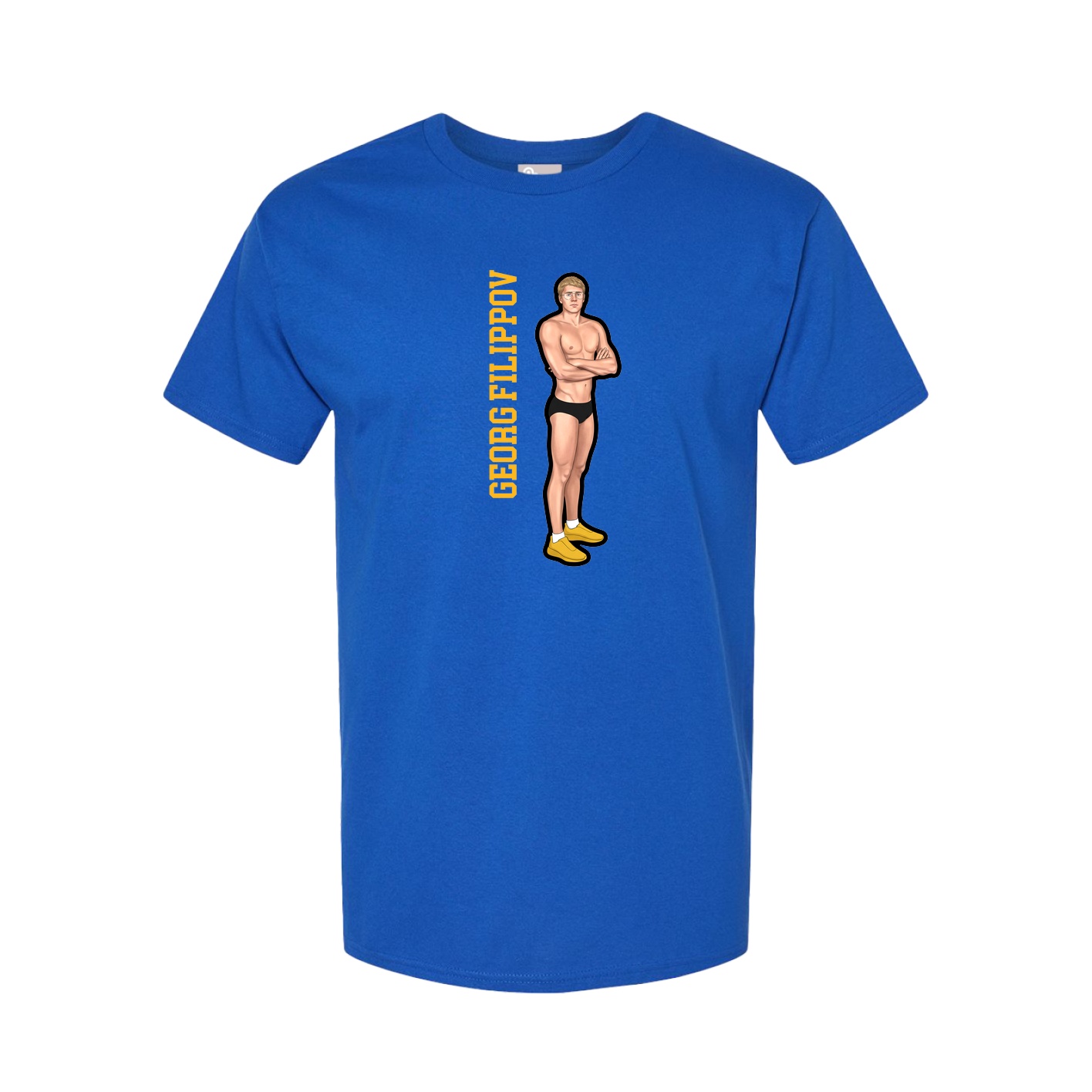 Tee — Name Vertical in Royal