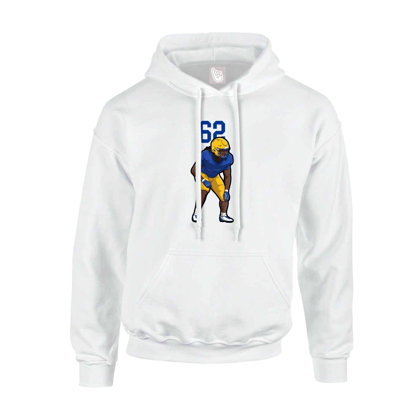 Hoodie — Number Top in White