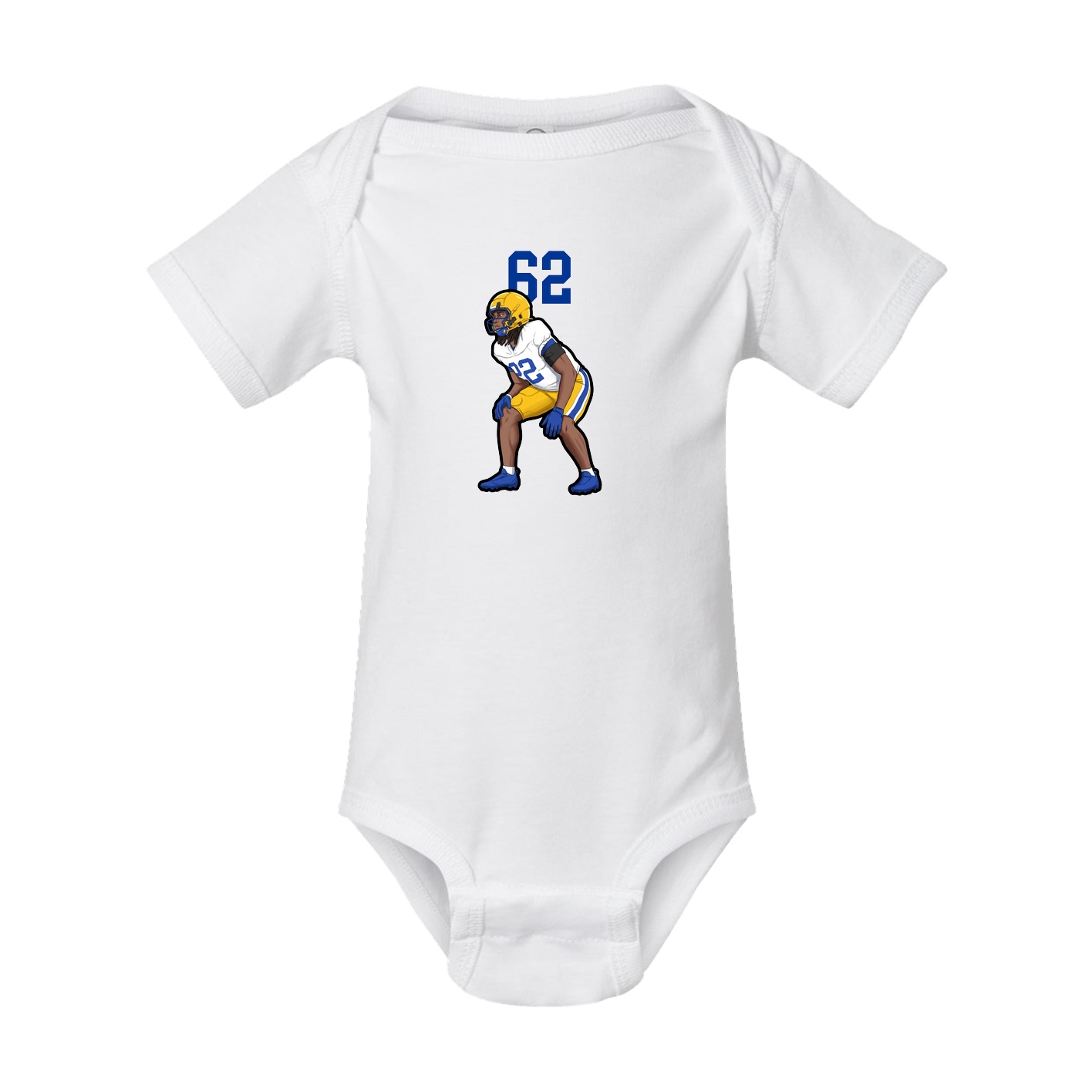 Baby Onesie — Number Top in White