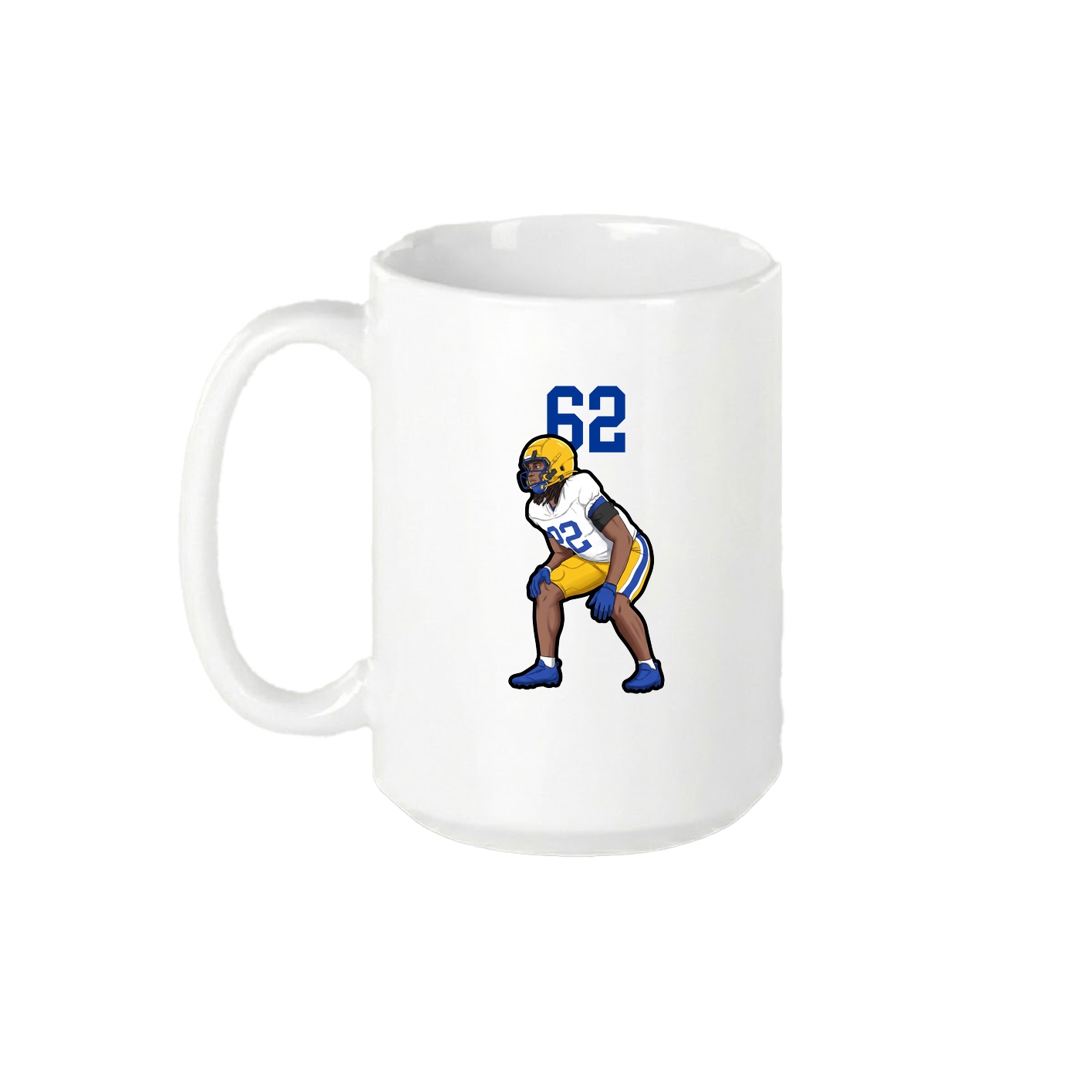 15oz Coffee Mug — Number Top in White