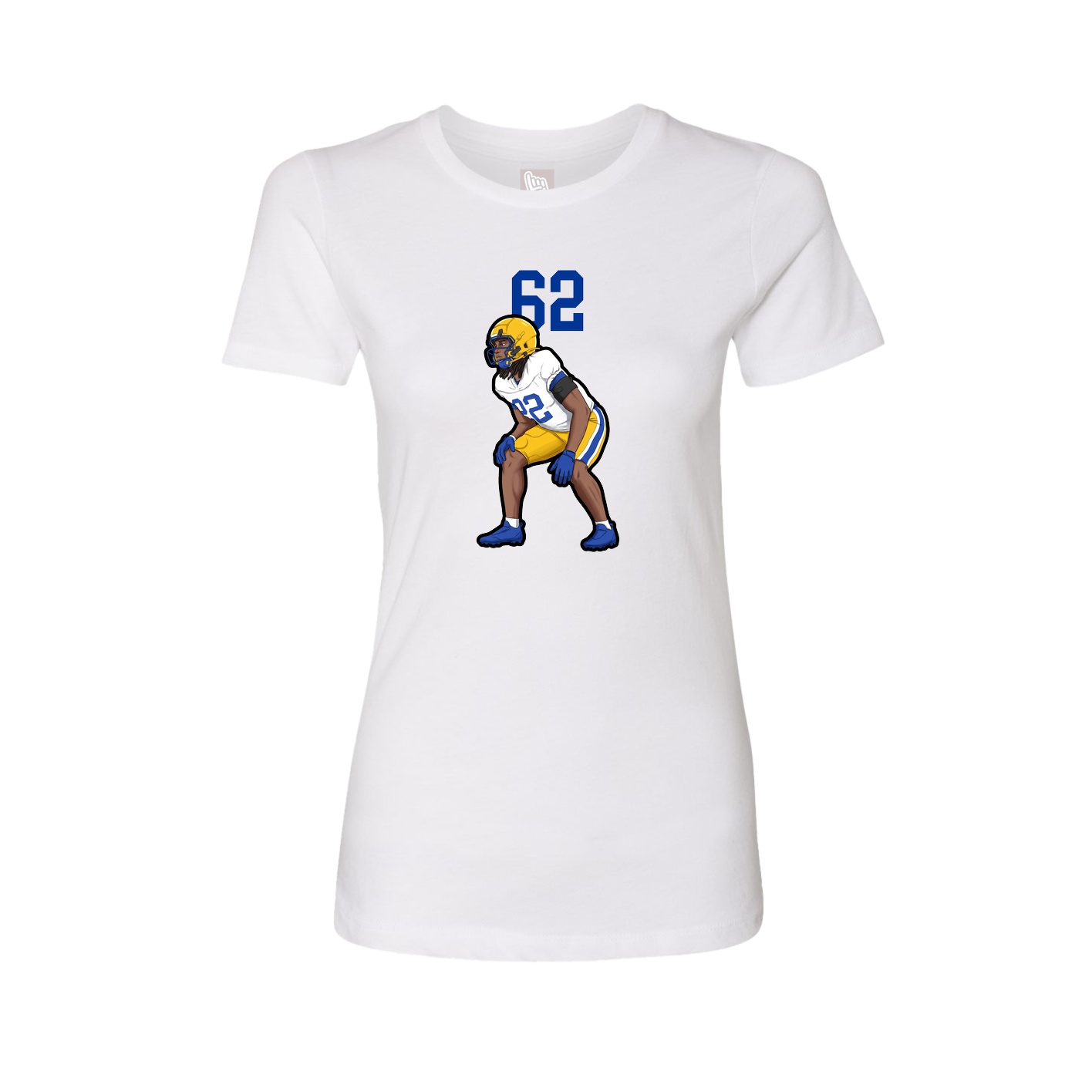 Womens Tee — Number Top in White