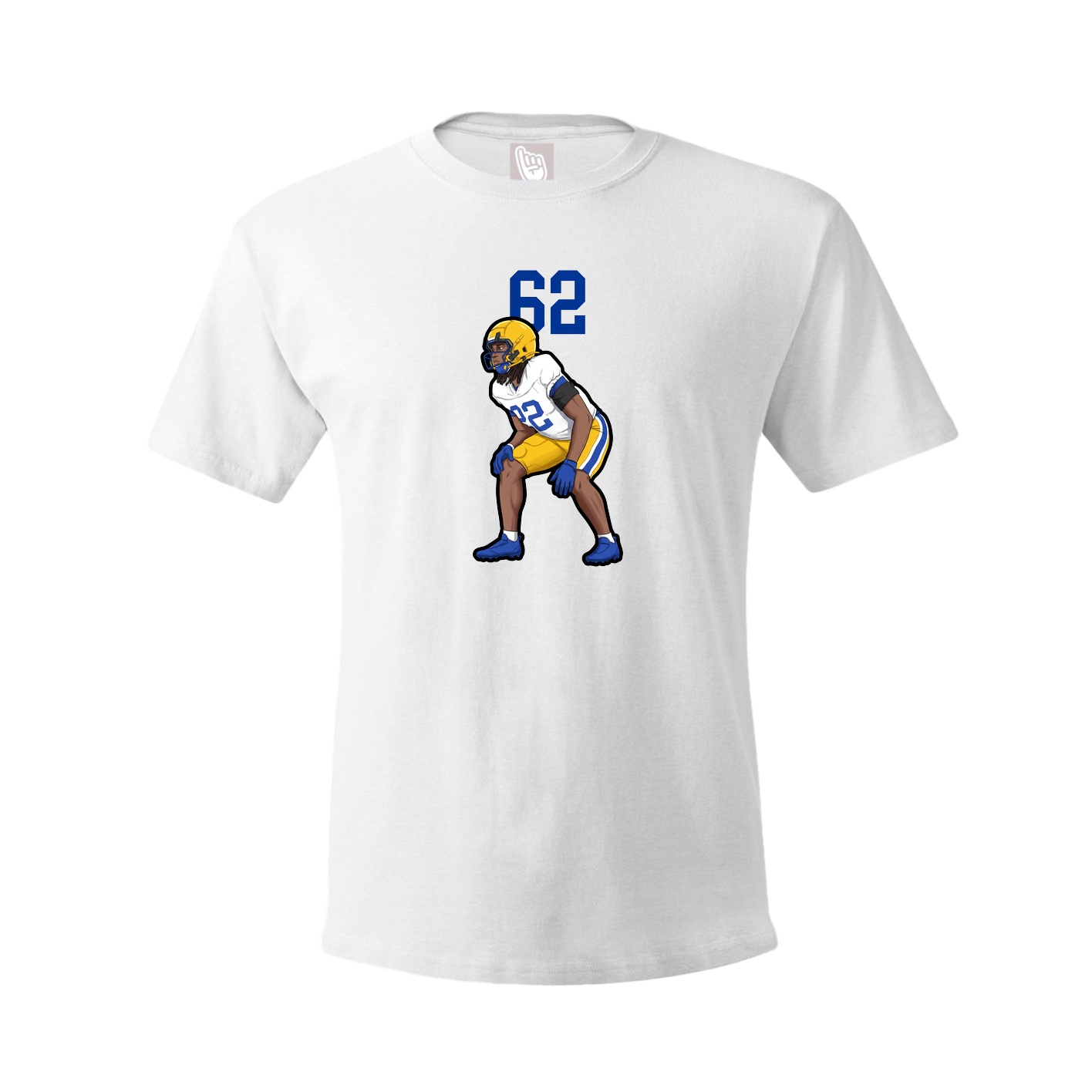 Youth Tee — Number Top in White