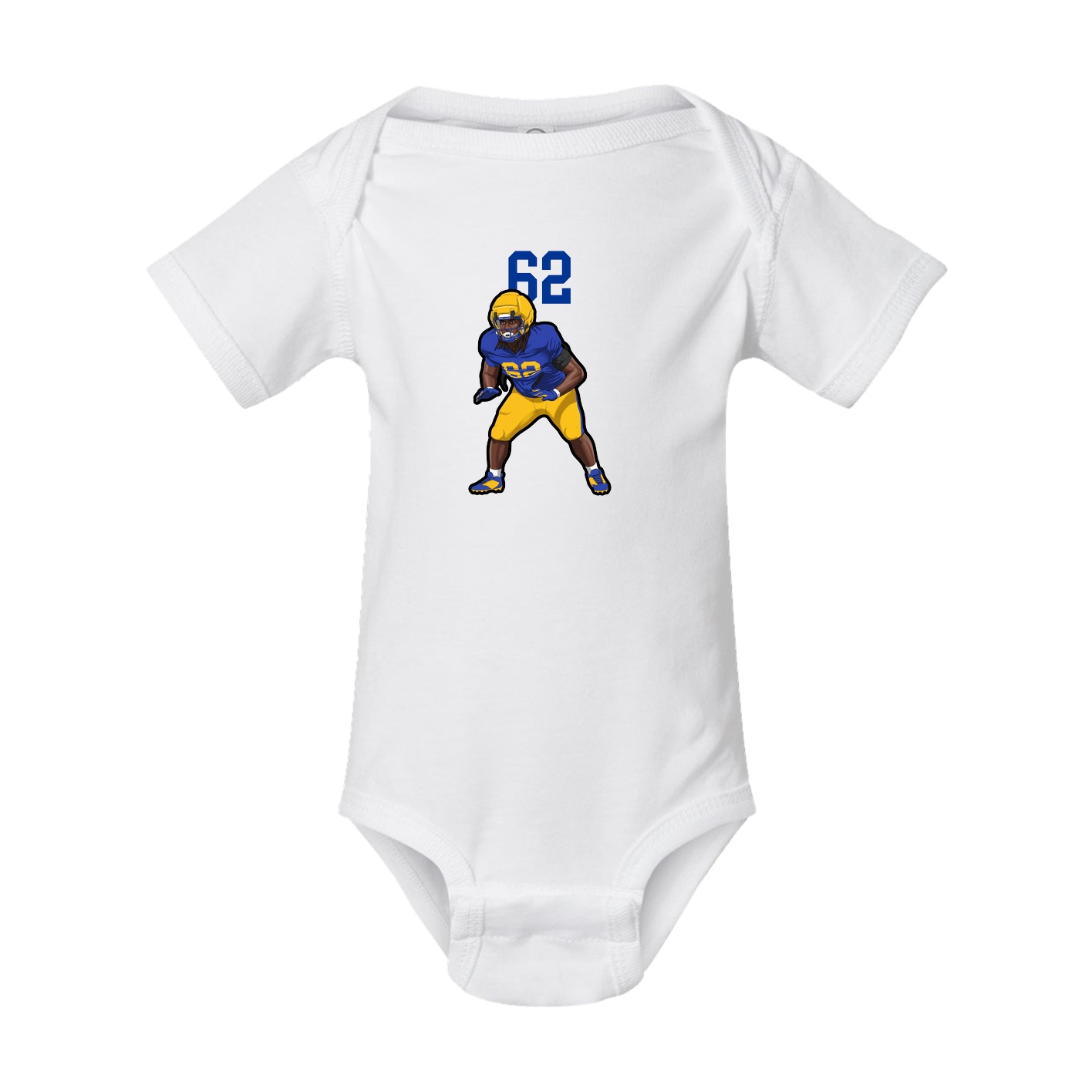 Baby Onesie — Number Top in White