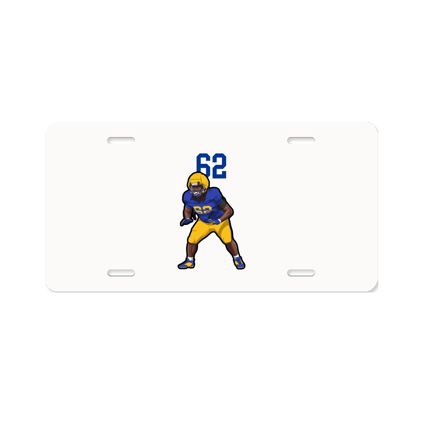 License Plate — Number Top in Classic