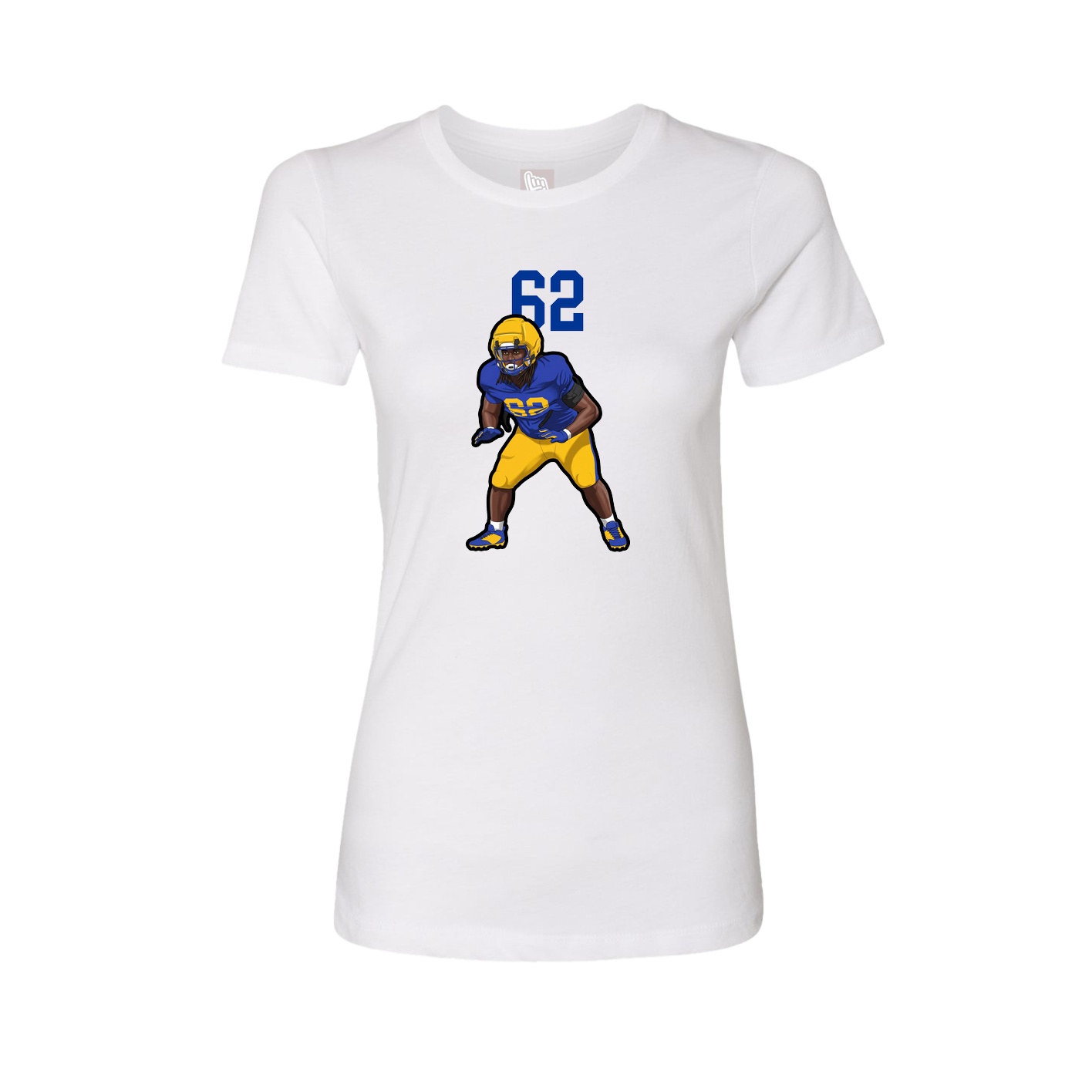 Womens Tee — Number Top in White