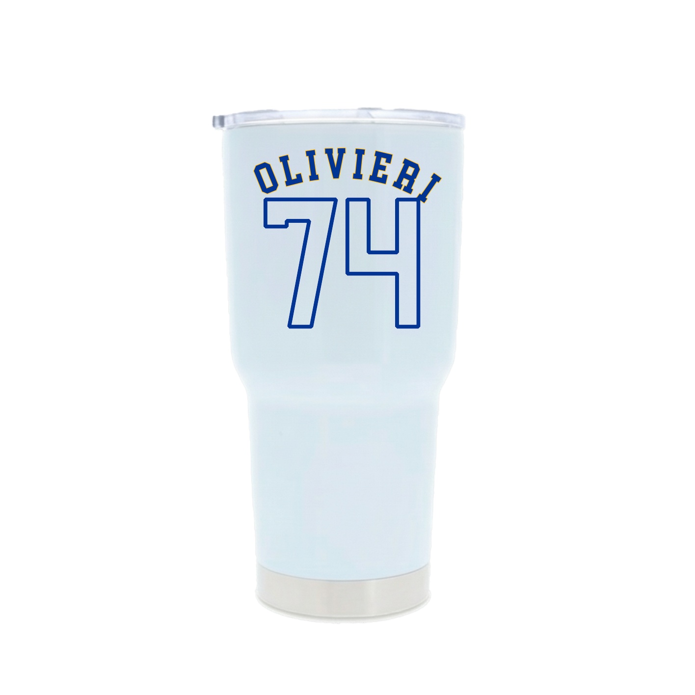 30oz Stainless Steel Tumbler — Shirsey Arch in White
