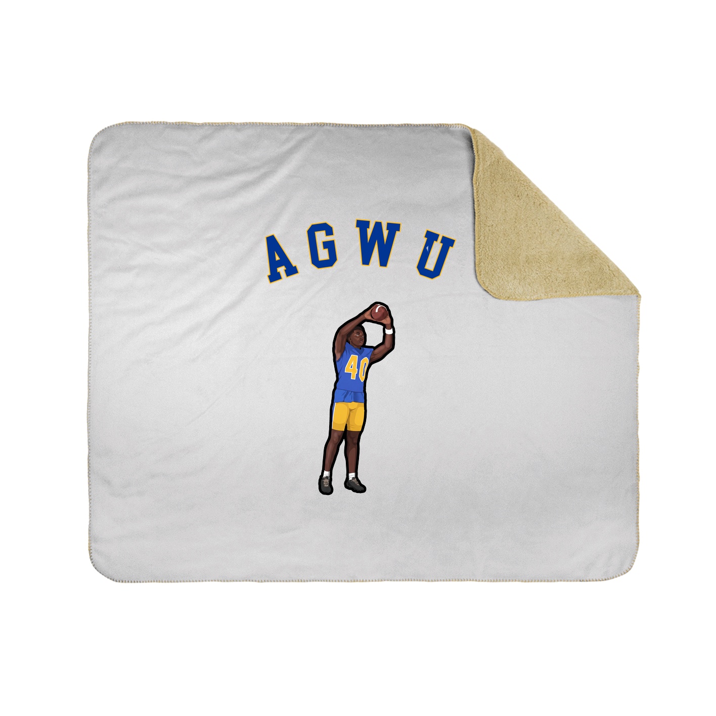 50x60 Sherpa Lined Throw Blanket