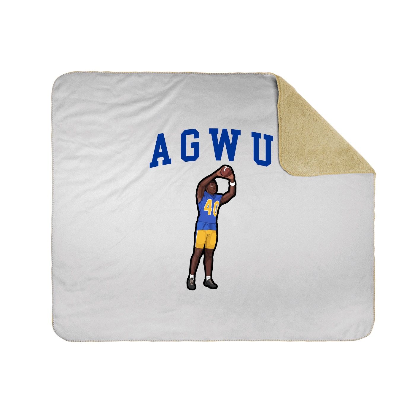 50x60 Sherpa Lined Throw Blanket